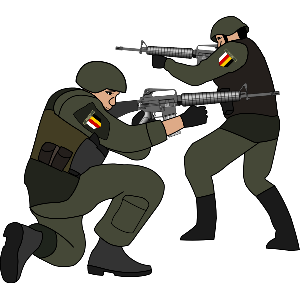 SVG Soldiers in battle