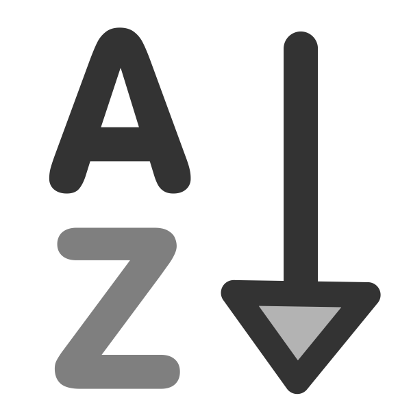 SVG Sort increase icon
