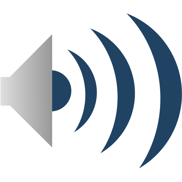 SVG Sound emitter icon vector clip art