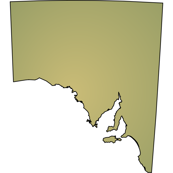 SVG South Australia shaded