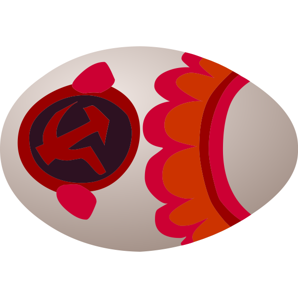 SVG Soviet egg sign vector image