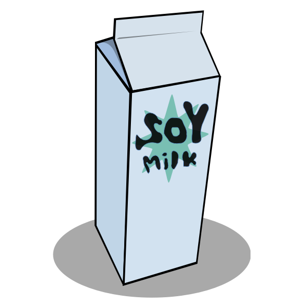 SVG Soy milk carton