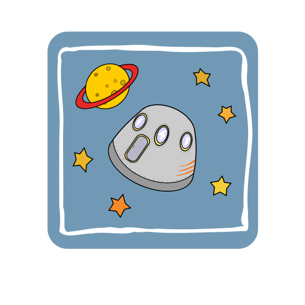 SVG Space capsule