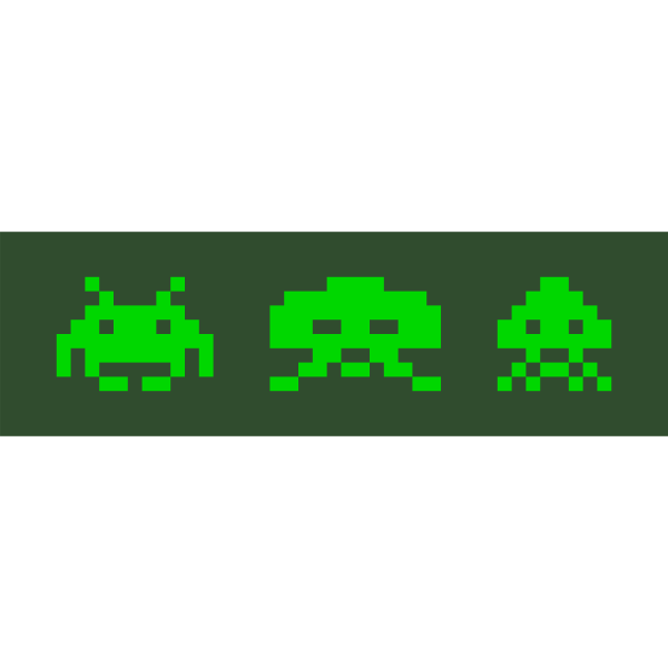 SVG Space invaders pixel vector image