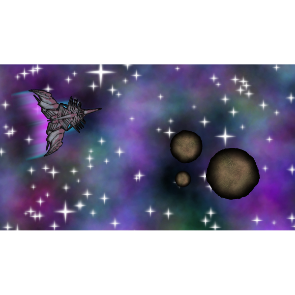 SVG Space scene
