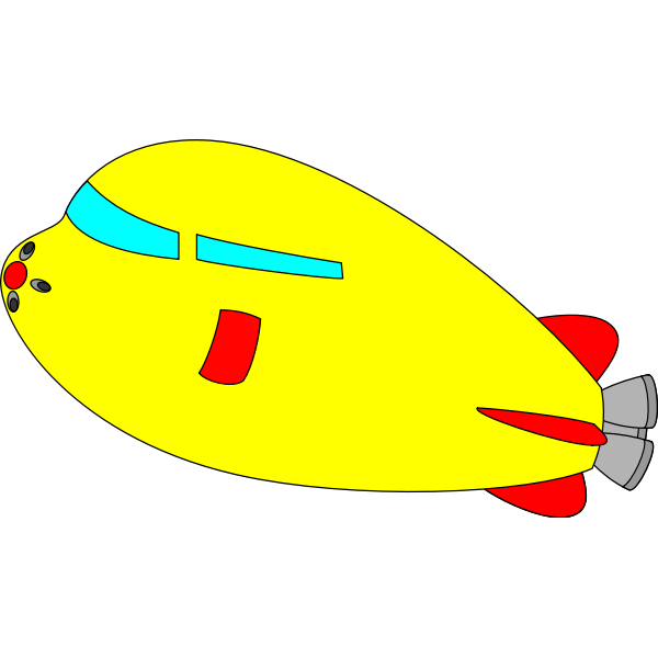 SVG Space ship in yellow color