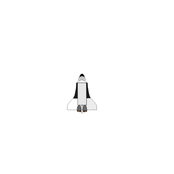 SVG Space shuttle drawing