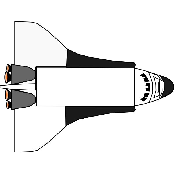 SVG Space shuttle vector icon