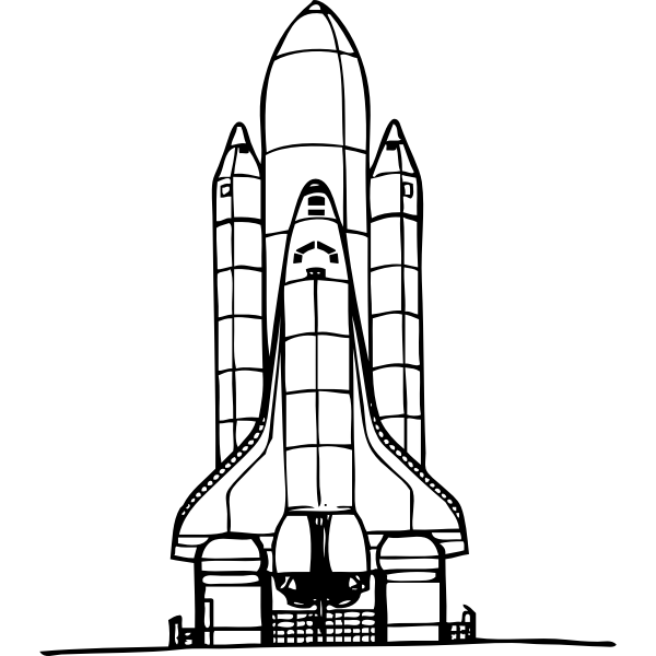 SVG Space shuttle vector image