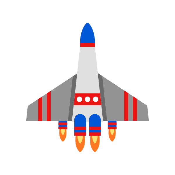 SVG Spaceship colorful image
