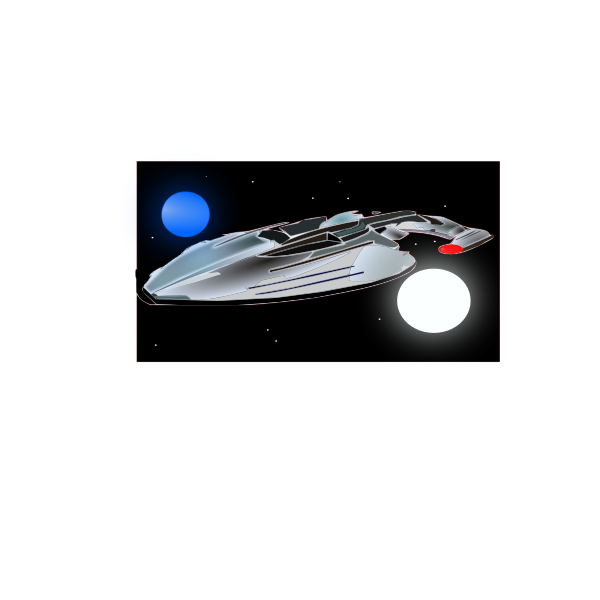 SVG Spaceship Enterprise vector illustration