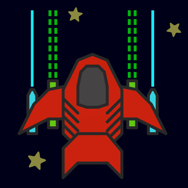 SVG Spaceship vector graphics