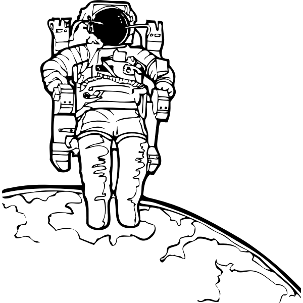 SVG Spacewalk vector illustration