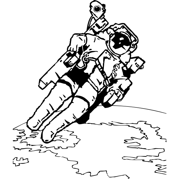 SVG Spacewalk vector image