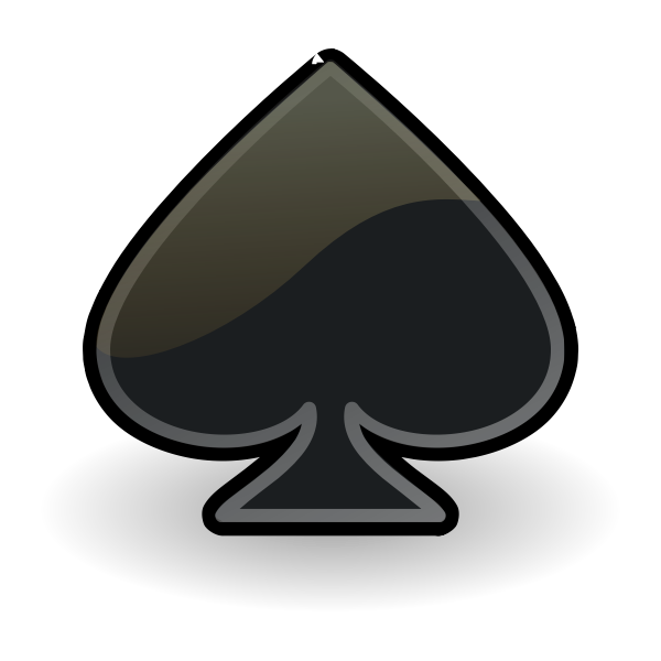 SVG Spade card sign vector image