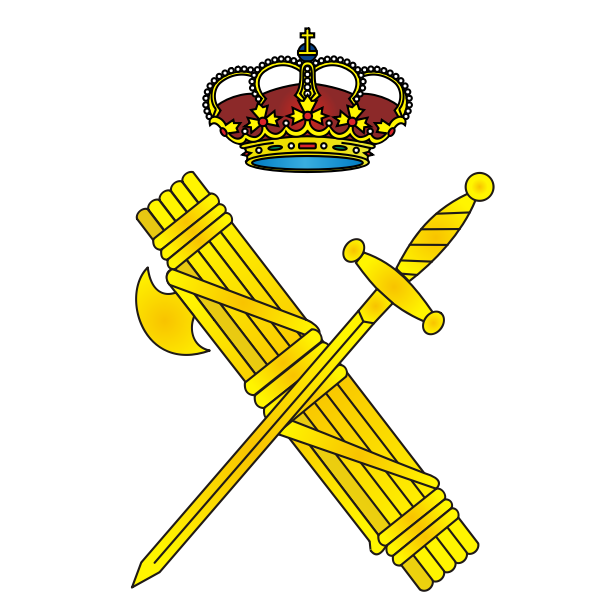 SVG Spanish Civil Guard emblem vector image
