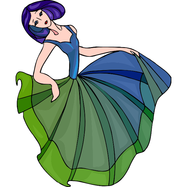 SVG Spanish dancer