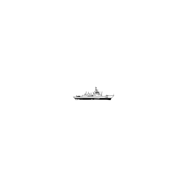 SVG Spanish military ship vector