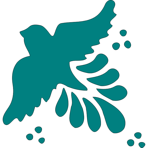 SVG Spanish tile bird