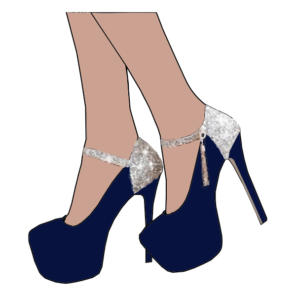 SVG Sparkly women039s shoes
