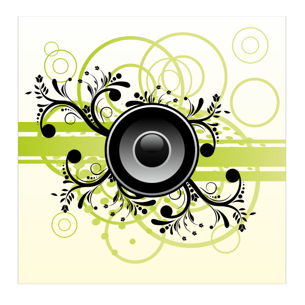 SVG Speaker on abstract background vector illustration