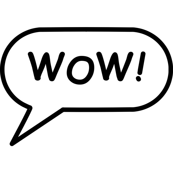 SVG Speech 039039wow039039 bubble