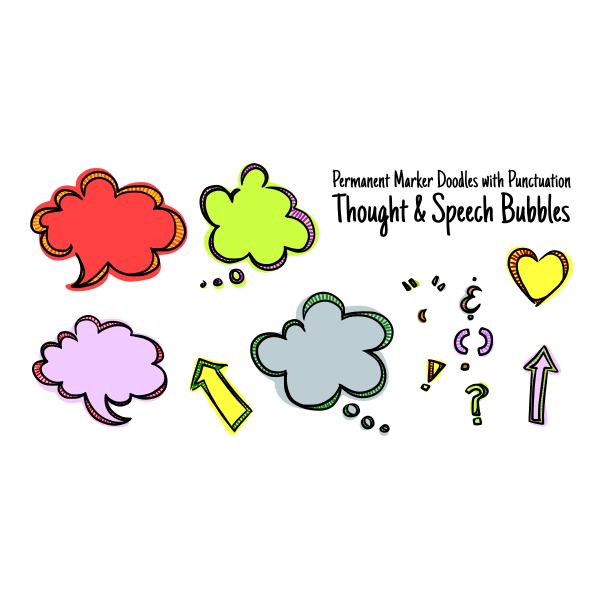 SVG Speech and thought bubbles