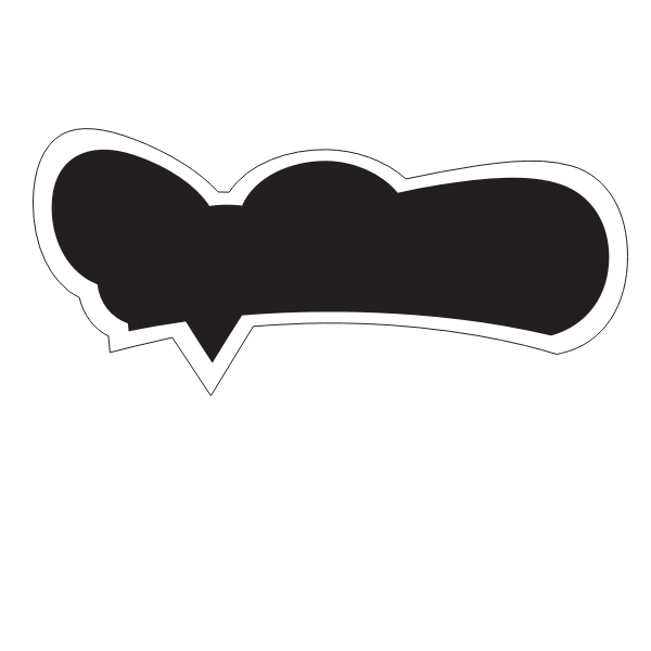 SVG Speech balloon silhouette