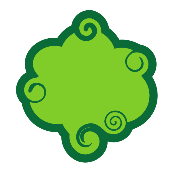 SVG Speech bubble green color