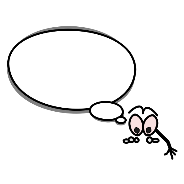 SVG Speech bubble pointning down vector illustration