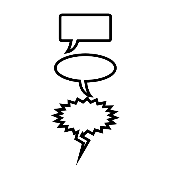 SVG Speech bubbles selection vector image