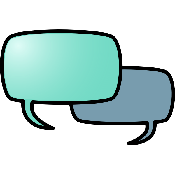 SVG Speech bubbles vector image