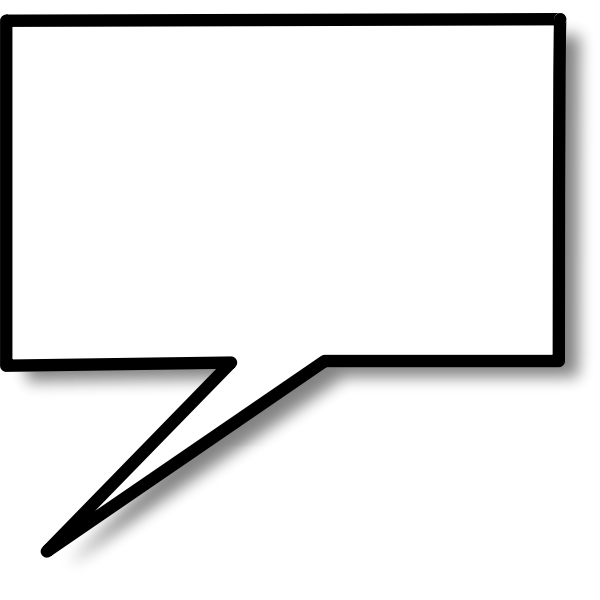 SVG Speech callout rectangle left vector image
