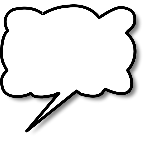 SVG Speech cloud left vector image