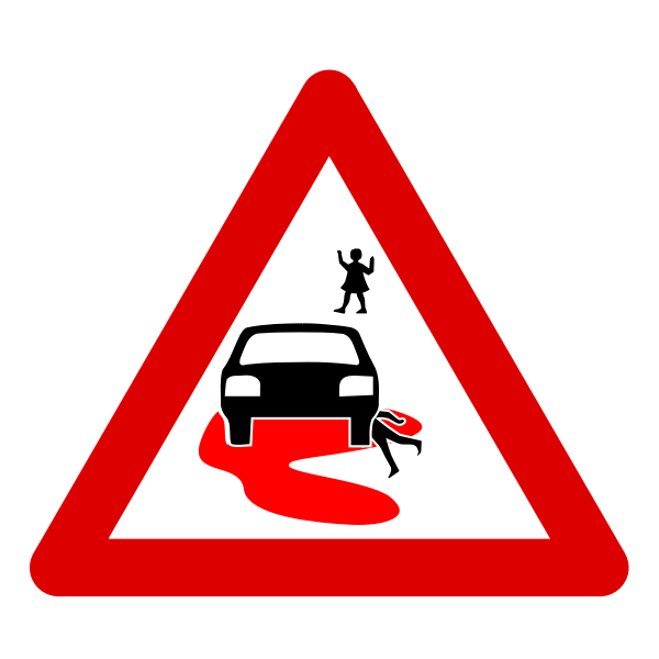 SVG Speed kills roadsign vector image