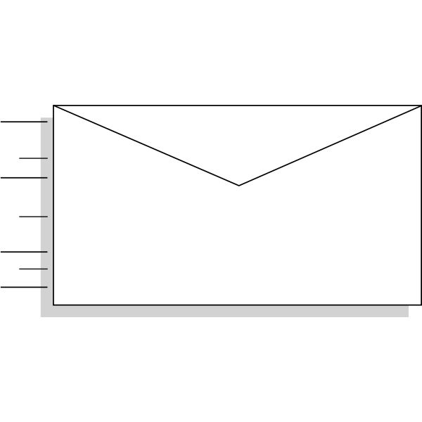 SVG Speeding envelope