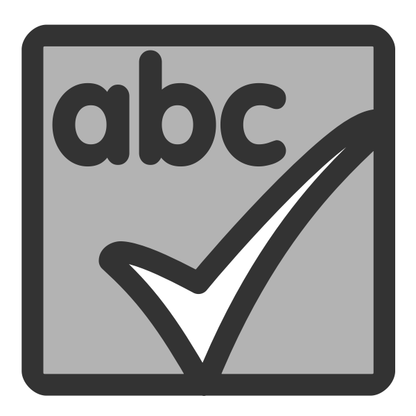 SVG Spellcheck icon