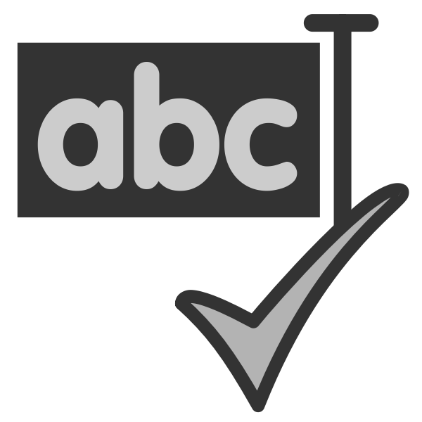 SVG Spellcheck selected icon