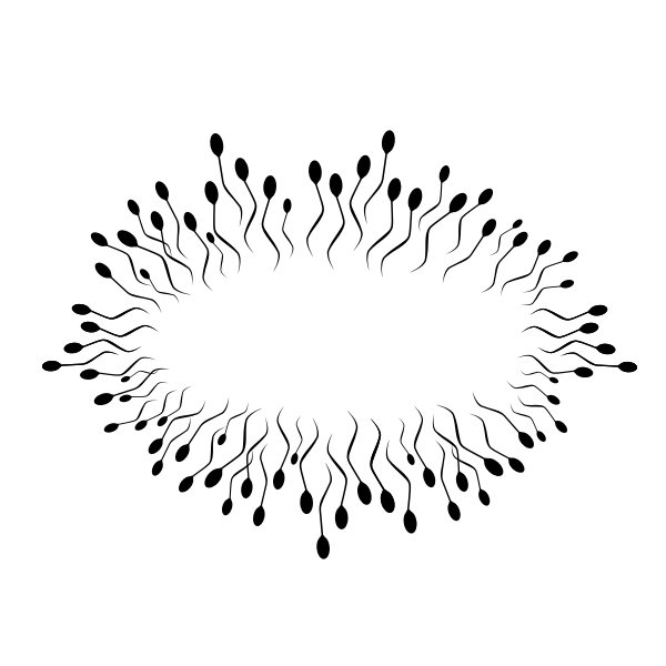 SVG Sperm silhouette