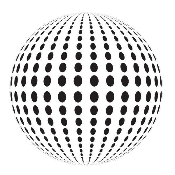 SVG Sphere shape with dots