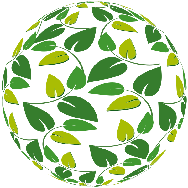 SVG Spherical floral shape