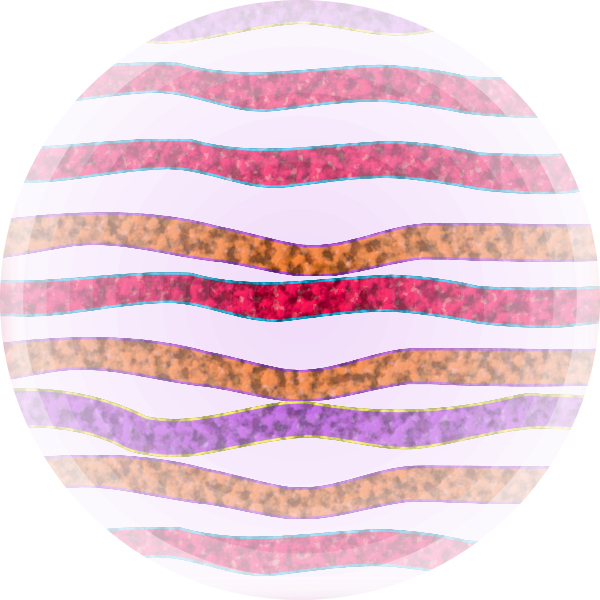SVG Spherical shape with curved stripes