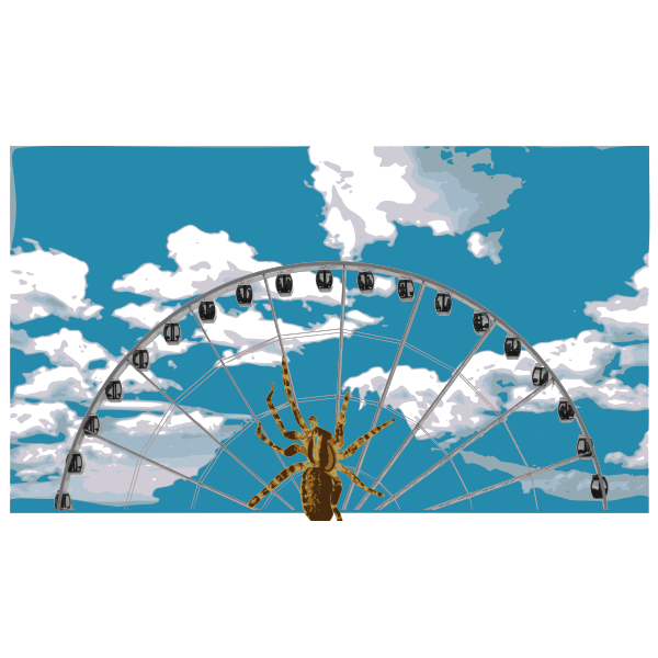 SVG Spider on Ferris Wheel