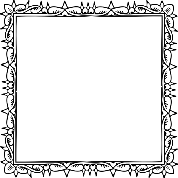 SVG Spiky frame