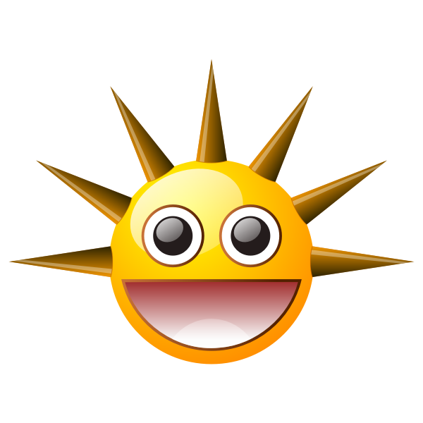 SVG Spiky smiley
