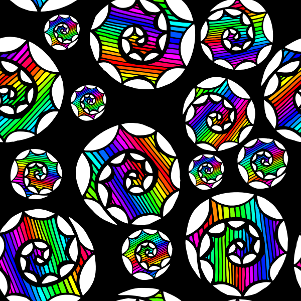 SVG Spiral background in colors