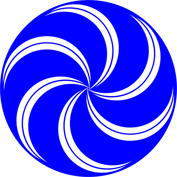 SVG Spiral blue ball