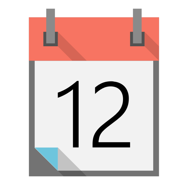 SVG Spiral calendar icon vector illustration
