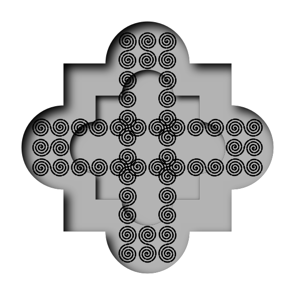 SVG Spiral cross