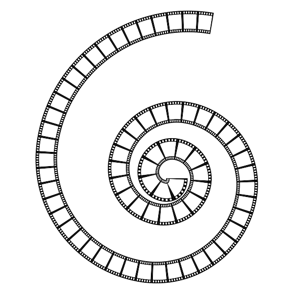SVG Spiral film strip